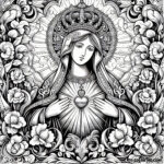 Coloring the Litany: Immaculate Heart of Mary’s Prayer