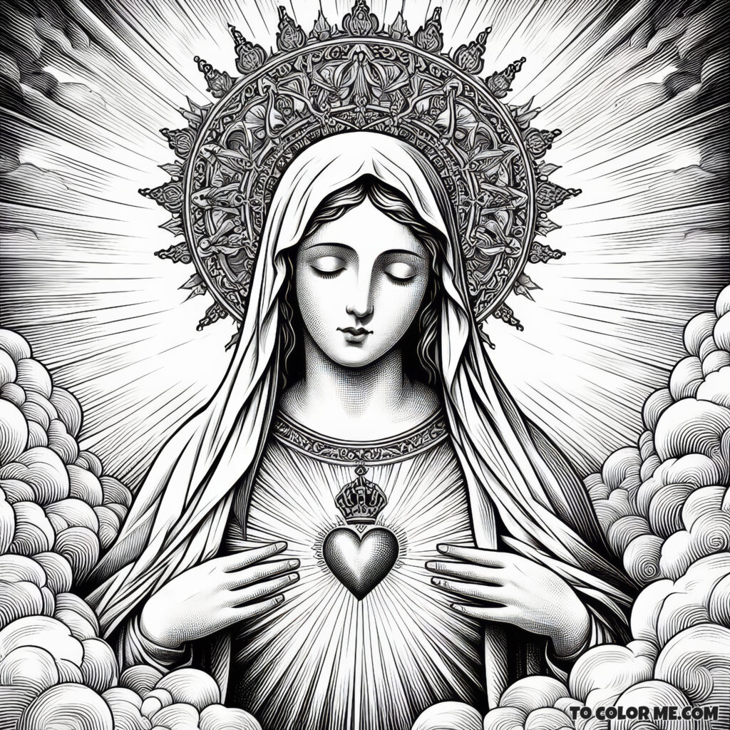 Shelter in the Storm: Coloring the Immaculate Heart
