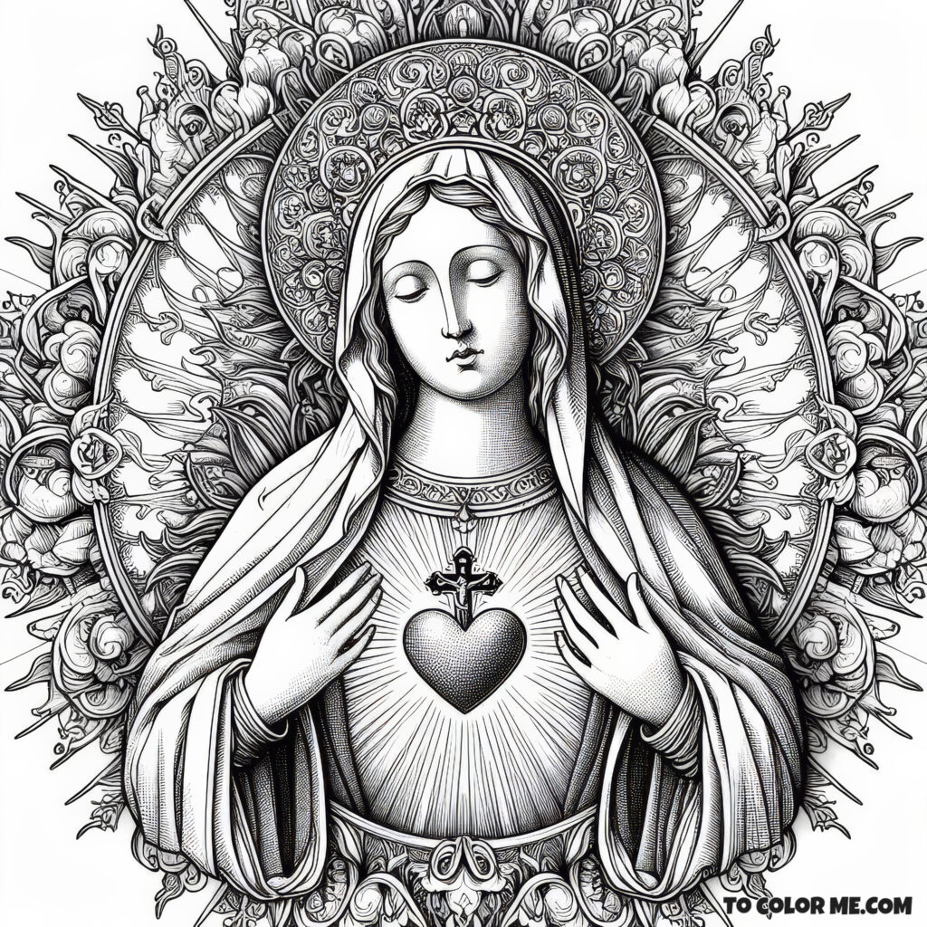 Coloring the Heart of Mercy: Mary’s 1945 Consecration