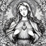 Sacred Heart’s Companion: Coloring the Immaculate Heart