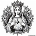 Coloring Mary’s Compassion: The Immaculate Heart