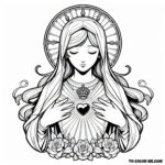 Mary’s Heart in the Tempest: A 1945 Coloring Story
