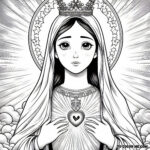 Mary’s Immaculate Heart: A Coloring Homage