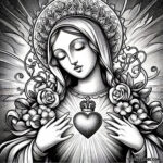 Mary’s Heart of Solace: A Coloring Journey