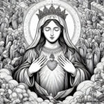 Immaculate Heart of Mary: A Coloring Tribute to 1945’s Consecration