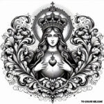 Coloring the Beacon of Hope: Mary’s Heart