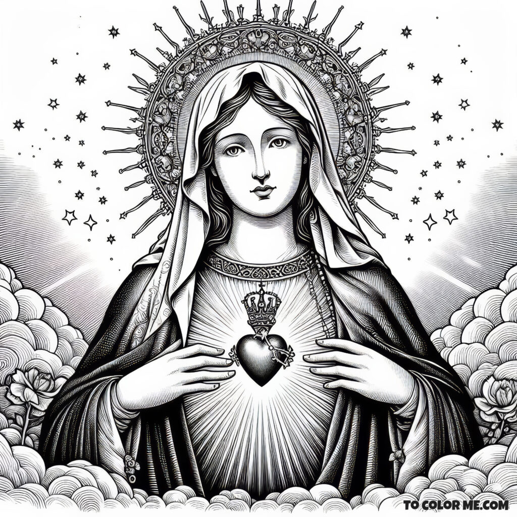 Mary’s Immaculate Heart: The 1945 Coloring Chronicles