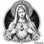 The Heart of Mary: Coloring Pages from 1945’s Consecration