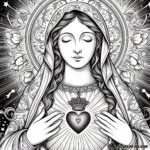 Immaculate Heart Coloring: Mary’s 1945 Spiritual Haven