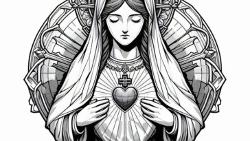 Mary’s Heart: A Coloring Page of Hope