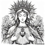 The Immaculate Heart: A Coloring Dedication