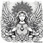 Heart of Purity: Mary’s Coloring Pages