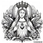 Immaculate Heart: A Coloring Sanctuary