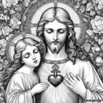 Sacred Heart Consecration: A Coloring Prayer of Devotion