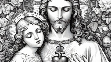 Sacred Heart Consecration: A Coloring Prayer of Devotion