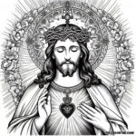 Jesus’ Heart of Endless Love: A Coloring Page for Devotees
