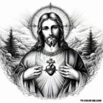 Sacred Heart of Jesus: A Coloring Ode to Divine Mercy