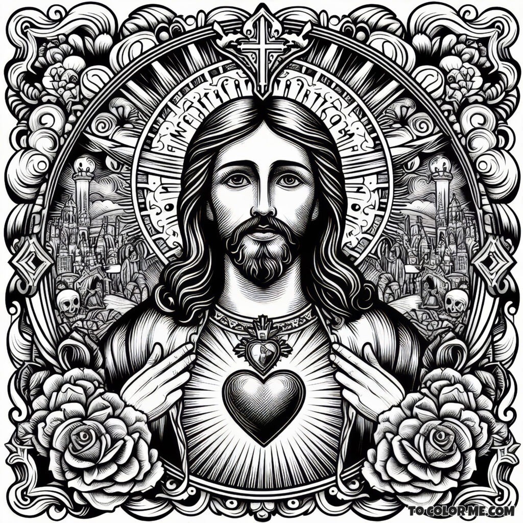 Coloring the Heart of the Savior: A Page of Sacred Love