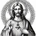 Sacred Heart of Jesus: Coloring Pages of Divine Compassion