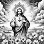 The Heart That Loved Men: Sacred Heart Coloring Pages