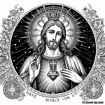 Sacred Heart’s Infinite Love: A Coloring Journey