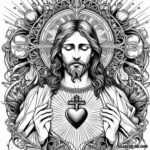 The Consuming Heart of Christ: A Coloring Expression