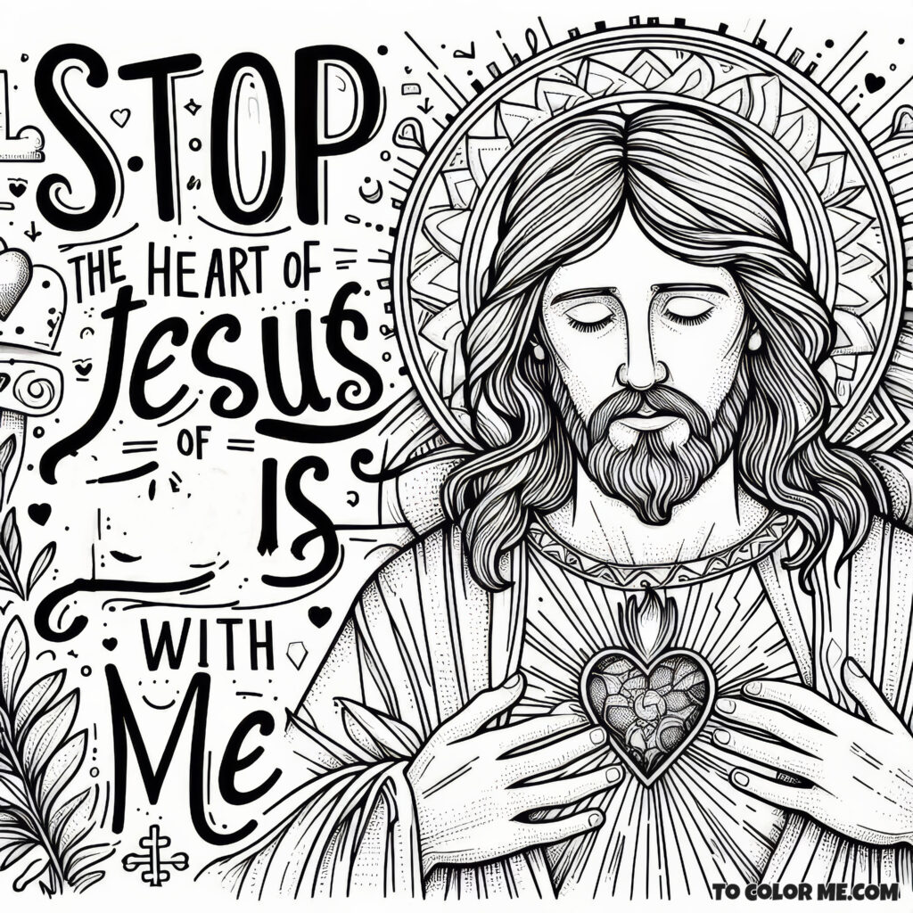 Behold the Heart of Jesus: A Coloring Devotion