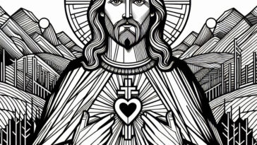 Coloring the Savior’s Heart: A Sacred Heart of Jesus Page