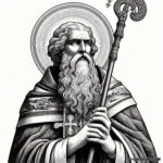 Royal Saint of the Emerald Isle: Columba’s Coloring Page