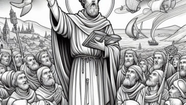 Saint Columba’s Zeal: Coloring Pages of Devotion