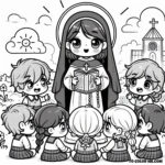 Saint Margaret’s Voyage: A Coloring Tale of Faith and Service