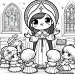 Saintly Service: Margaret of Scotland’s Coloring Pages