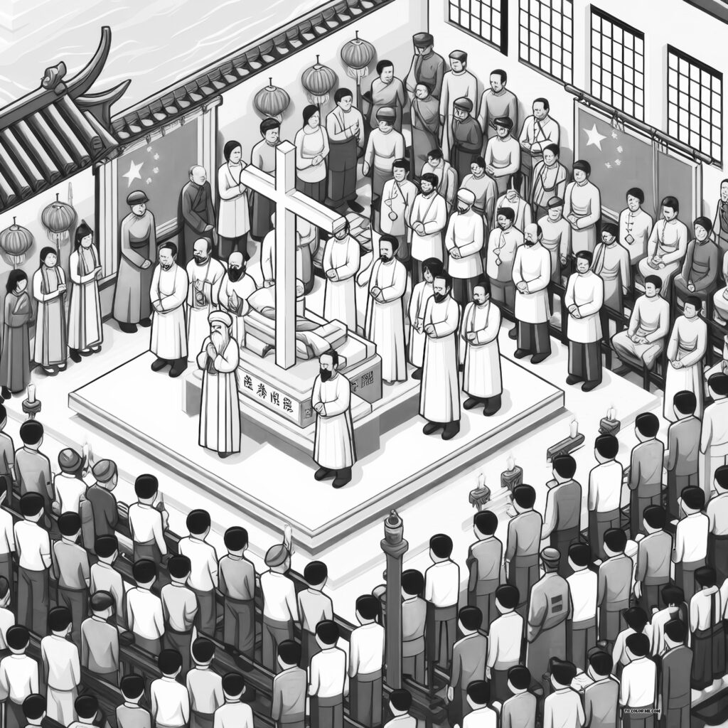 Seeds of the Church: Chinese Martyrs Coloring Book