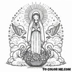 Solemnity of the Assumption: Sacred Art Coloring