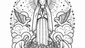 Solemnity of the Assumption: Sacred Art Coloring