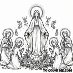 Marian Feast Day: Assumption Coloring Book Page