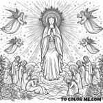 August 15th Holy Day: Assumption Coloring Sheet