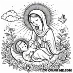 Dogma of the Assumption: Illustrative Coloring Page