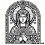 Queen of Poland: Our Lady Coloring Sheet