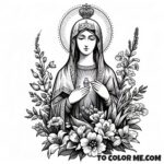Byzantine Madonna: Czestochowa Coloring Activity