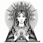 Miraculous Mary: Czestochowa Coloring Activity