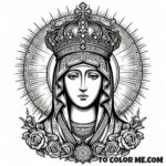 Protective Mary: Czestochowa Coloring Activity