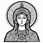 Legendary Icon: Czestochowa Coloring Sheet