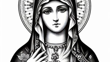 Protectress of Poland: Our Lady Coloring Sheet