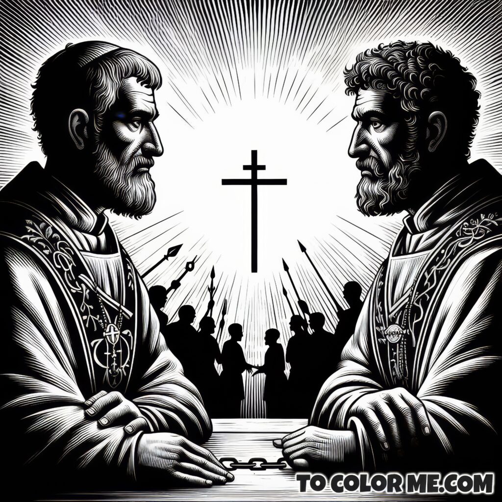 Holy Trinity Defenders: Pontian and Hippolytus Coloring Book