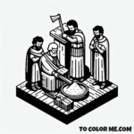 Faithful to the End: Sts. Pontian and Hippolytus Coloring Pages