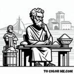 Christian Reconciliation: Pontian and Hippolytus Coloring Pages