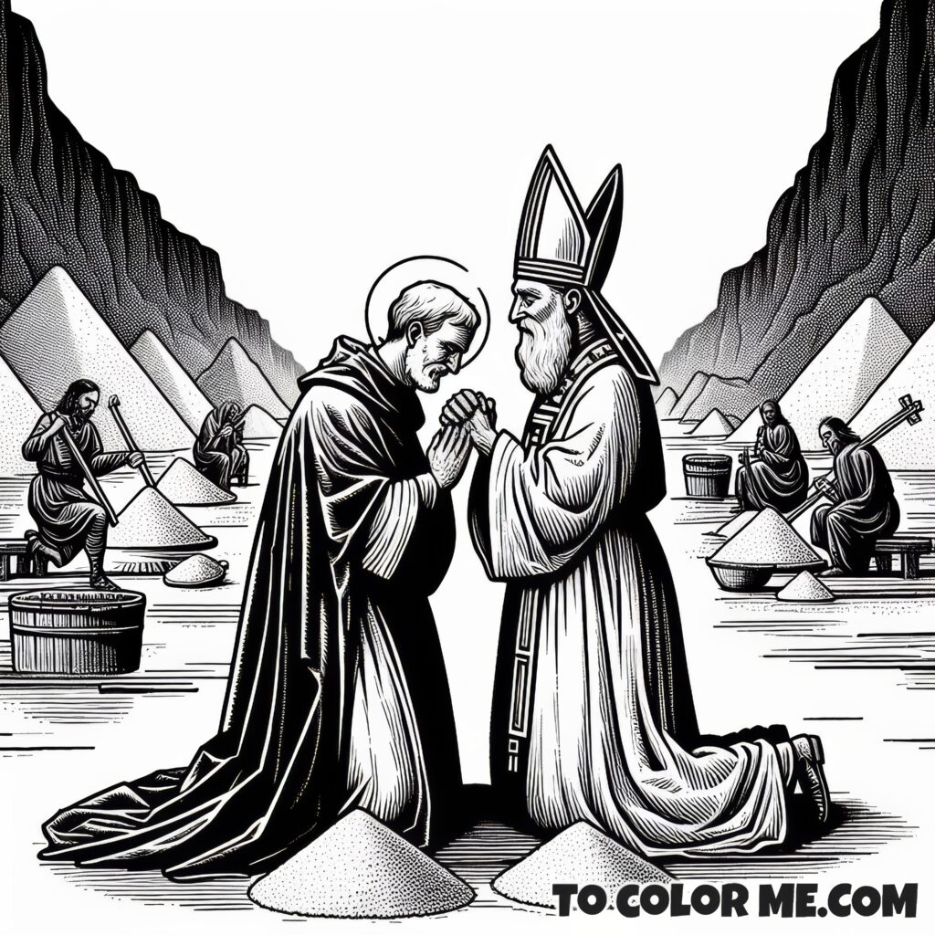 From Opposition to Unity: Sts. Pontian and Hippolytus Coloring Book