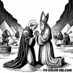 From Opposition to Unity: Sts. Pontian and Hippolytus Coloring Book