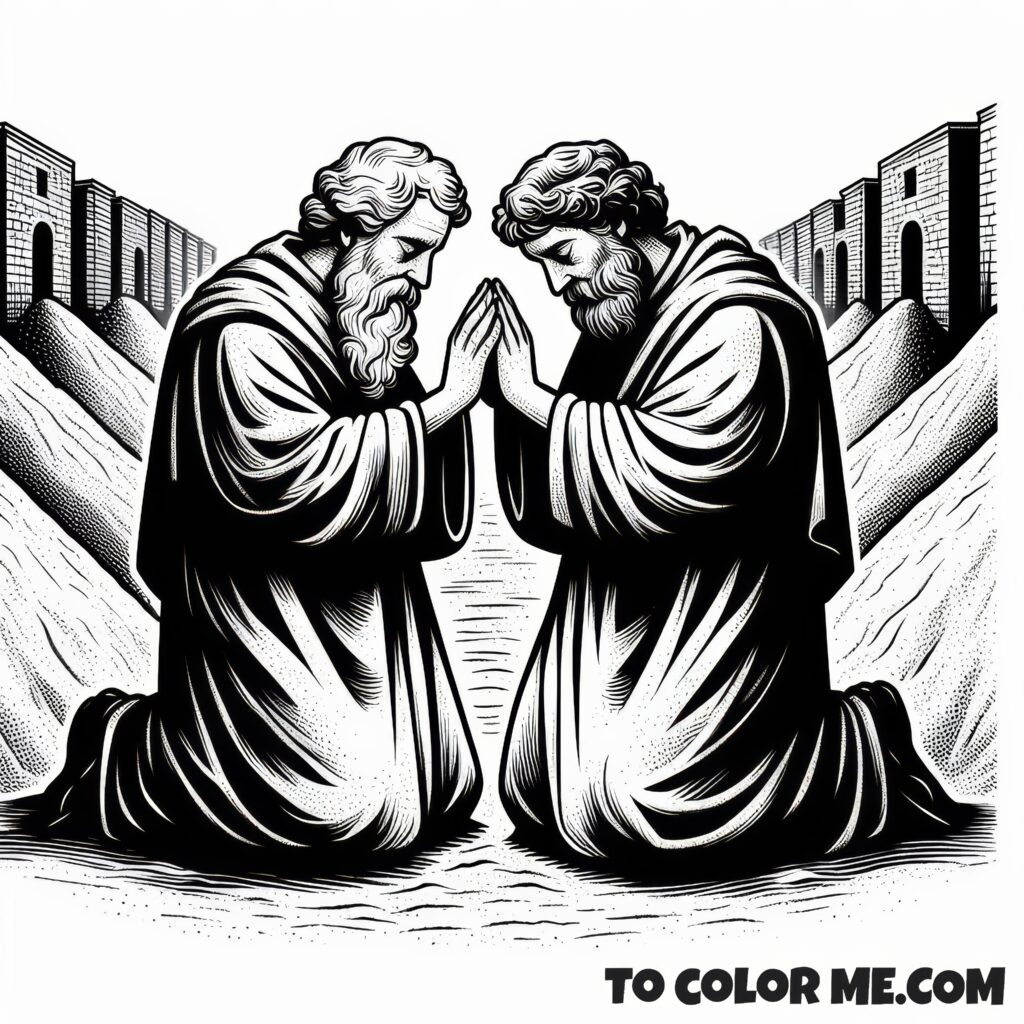 Early Roman Saints: Pontian and Hippolytus Coloring Pages